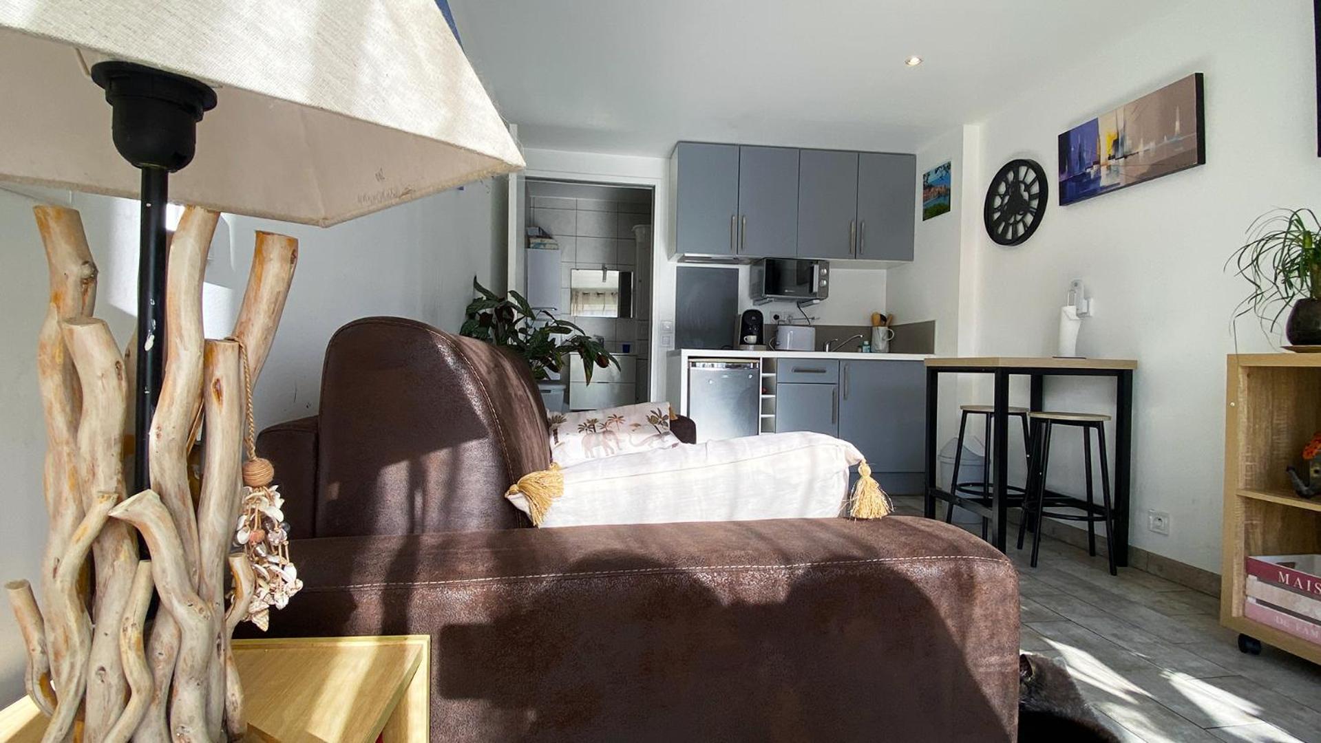Studio Clair, Climatise Avec Jardin Et Parking แปร์ปินญอง ภายนอก รูปภาพ